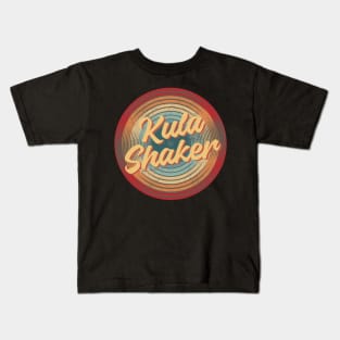 kula shaker vintage circle Kids T-Shirt